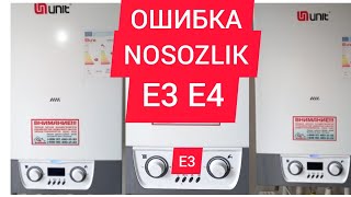 Unit kotyol dvuxkonturniy NOSOZLIK oshibka Е3 E4 katyol TUZATISH Котёл Двухконтурный НОСОЗЛИК Е3 E4