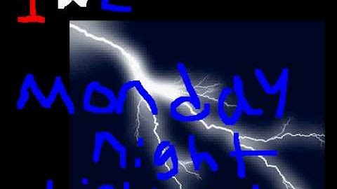 GWA:IWE monday night lightning theme