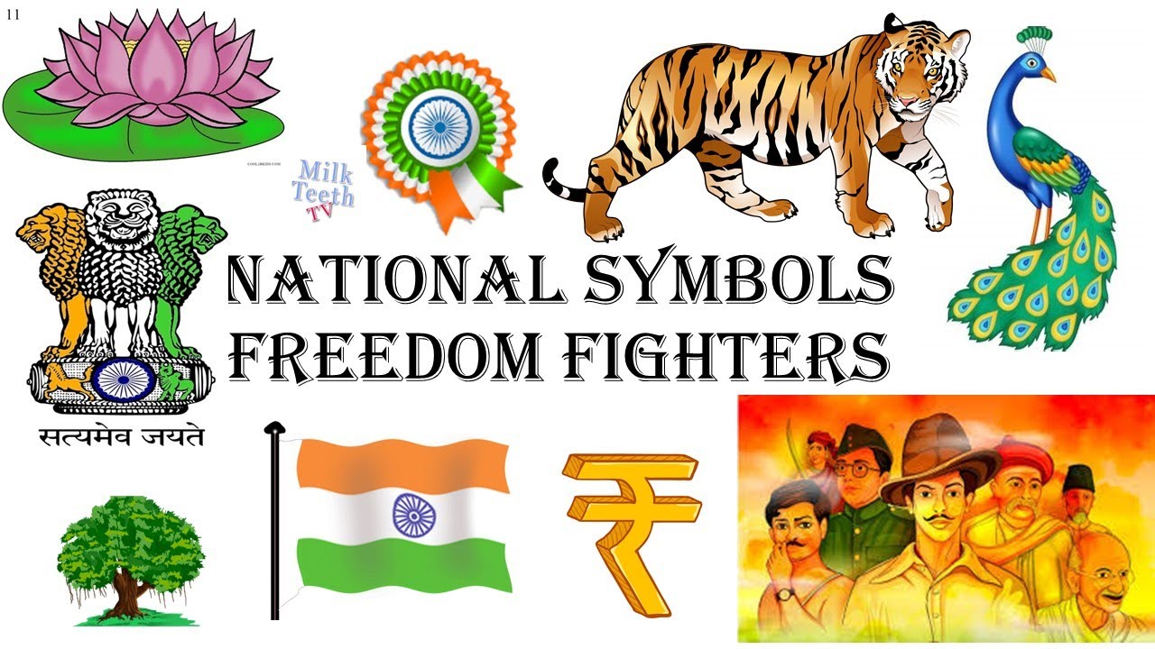 Learn National Symbols of India | Learn Freedom Fighters and ...