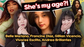 🇰🇷🇵🇭 Korean Teens React to Filipino Gen Z female celebrities | Belle Mariano, Francine Diaz and MORE