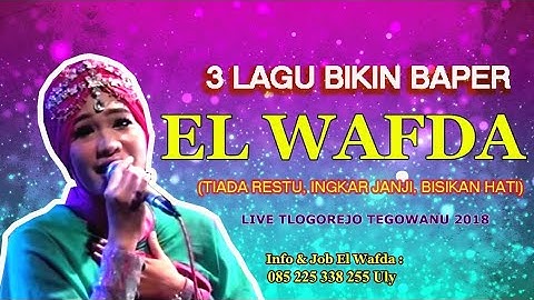 3 LAGU BIKIN BAPER (TIADA RESTU, INGKAR JANJI, BISIKAN HATI) | EL WAFDA LIVE TLOGOREJO TEGOWANU 2018