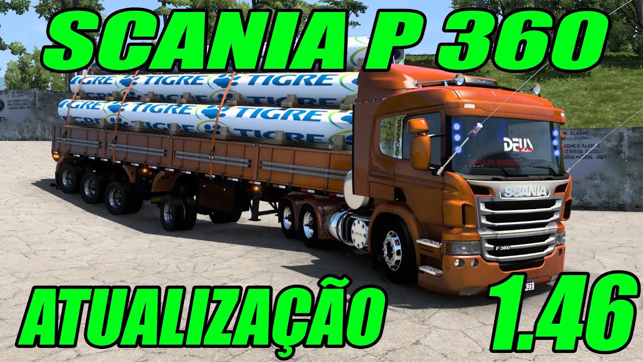 Caminhão Scania P310 Bitruck Arqueada Qualificada Mods Ets2 1.43