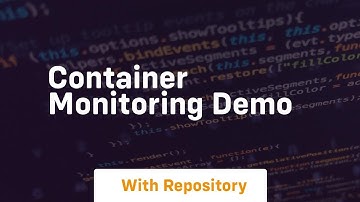 Container monitoring demo