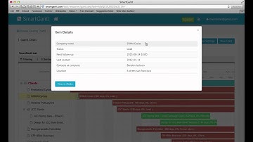 SmartGantt Quick Tutorial: Detailed Information in SmartGantt