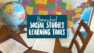 SOCIAL STUDIES LEARNING TOOLS for Homeschool Lessons • What works for us • Truly Thriving Lives