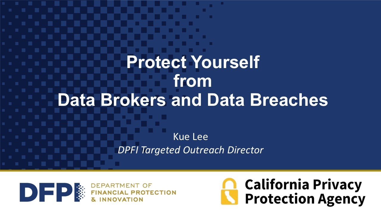 Protect Yourself from Data Brokers and Data Breaches Webinar