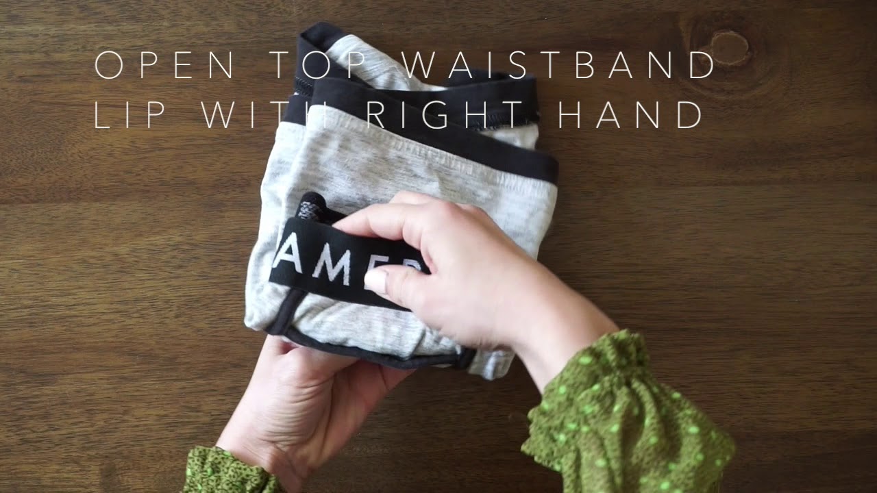 How To Fold Men's Underwear - YouTube