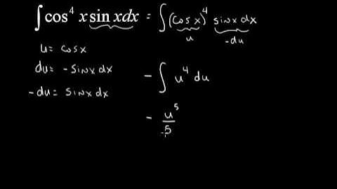 Calculus Section 4.5: Trig U-Substitution