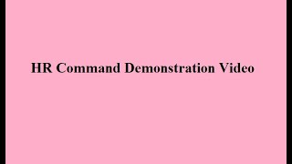 HRCommand Demonstration Video