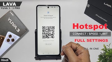 Wifi hotspot settings lava yuva 3 | Change hotspot password lava yuva 3 pro | Hotspot not connecting
