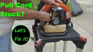 Pull Cord Stuck on Small Engine - How to Diagnose & Repair