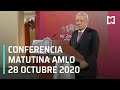 Conferencia matutina AMLO / 28 de octubre 2020