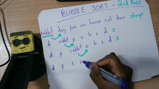 Bubble sort 2nd Pass