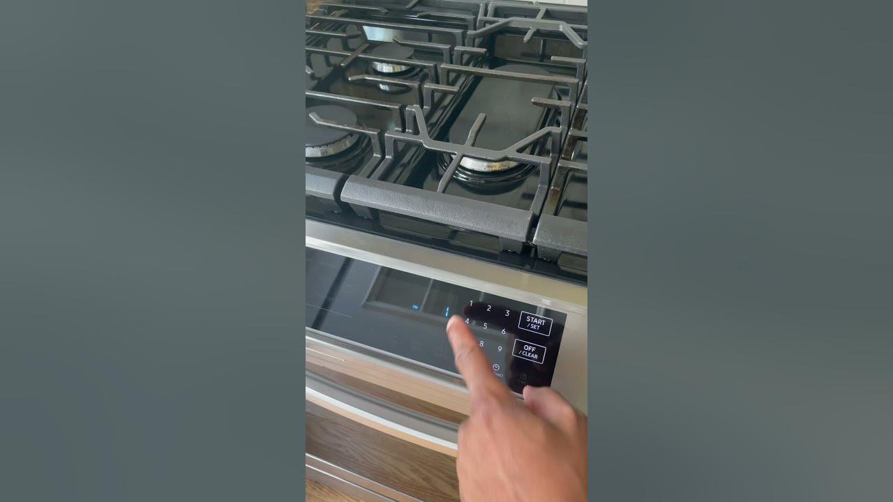 Setting Time on Samsung Slide in Range Oven Model NX60T8511SS 
