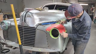 We just took 'frenched' headlights to the next level   #custom #car