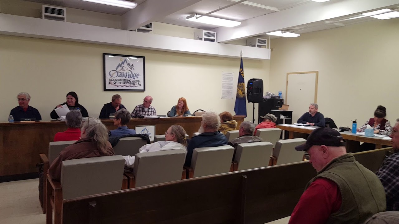 City of Oakridge Oregon Feb 7, 2019 Council Work Session Part2 YouTube