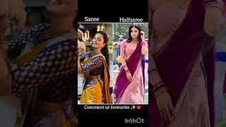 Saree Vs Halfsaree