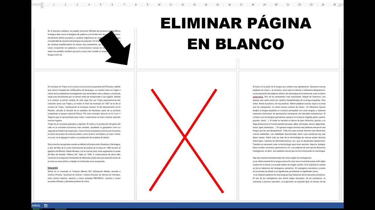 32 Como Eliminar Pagina En Blanco De Word