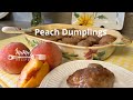 Memes recipes  peach dumplings