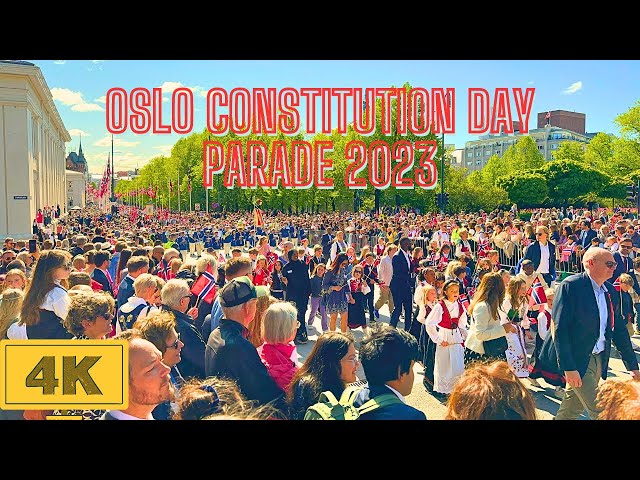 Oslo, Norway 🇳🇴 - May 17th - National Day Parade - 2023 - 4K/60FPS class=