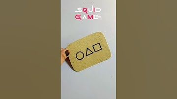DIY Squid Game Invitation Card!🔴🔺🟥 #squidgame #diycrafts