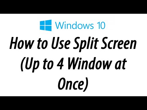Windows 10 - How to Use Splitscreen (Up to 4 Windows at Once) | H2TechVideos