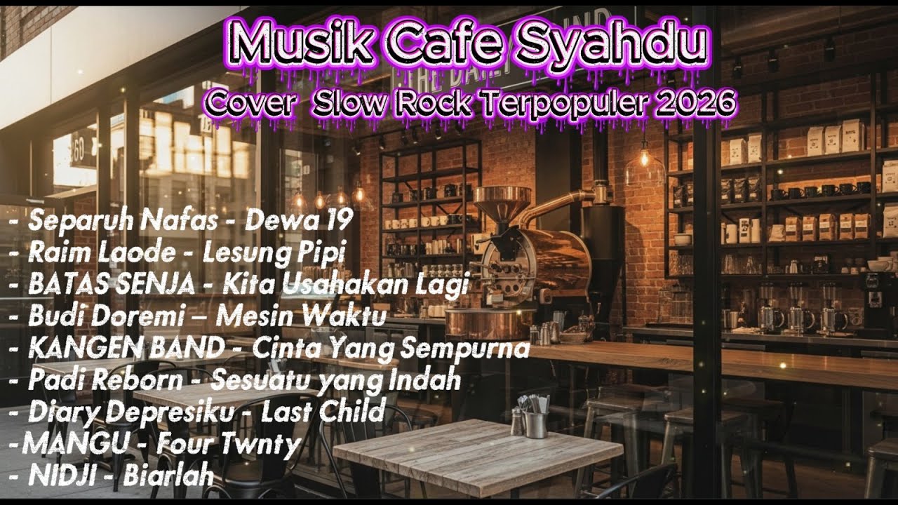 Music Cafe Syahdu Cover Slow Rock Indonesia Terbaik 2026 🌙 Lagu Paling Nyaman Teman Ngopi & Nyetir
