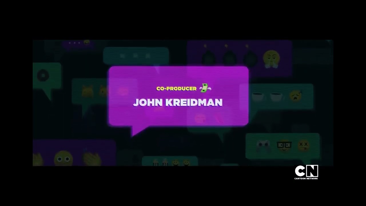 The Emoji Movie (2017) end credits (Cartoon Network live channel)