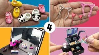 4 Easy Things to Make for Barbie Doll - DIY Miniature