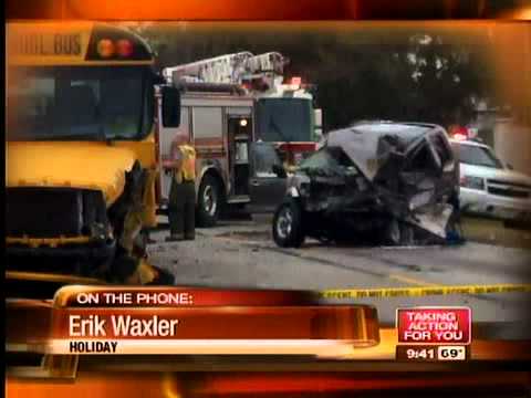 Pasco students injured in school bus crash - YouTube