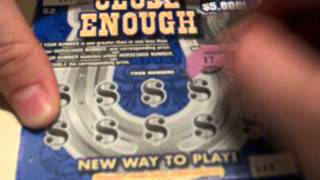 Close Enough Wisconsin Lottery scratch off