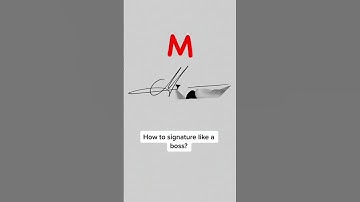 How to signature like a boss? M