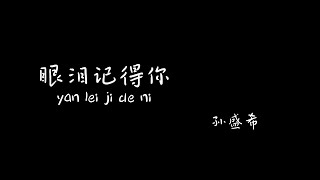 眼泪记得你 yanleijideni 孙盛希 【Pinyin Lyrics Karaoke 歌词伴奏】(一切都只是错觉...醒来你不在我身边...)