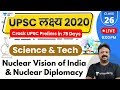 Upsc lakshya 2020  science and tech by akhilesh sir  nuclear vision of india  nuclear diplomacy