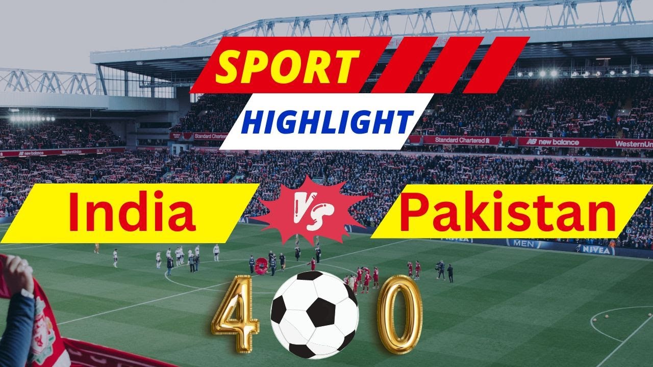 India 4 vs 0 Pakistan Football Match 2023! | Football Highlights