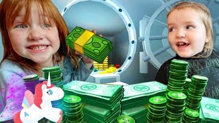 COPS vs ROBBERS - ESCAPE THE BANK!! Adley & Niko play a new Roblox game! Adley’s App Review pt 2
