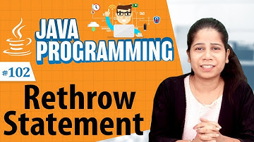 Rethrow Statement - Exception Handling in Java Programming Language - Java Programming Tutorial