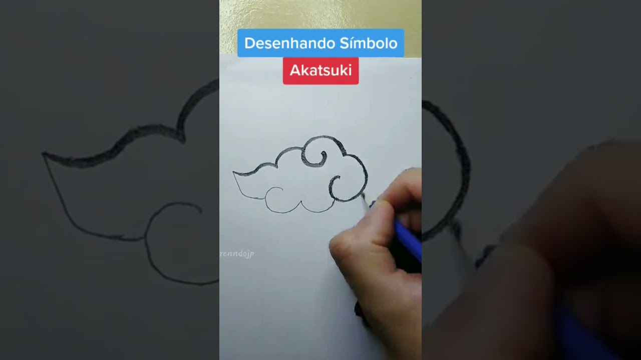 desenhar o símbolo da akatsuki｜Pesquisa do TikTok