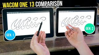 Wacom One 13 Touch - 1st Gen. VS 2nd Gen. (2023) - Comparison