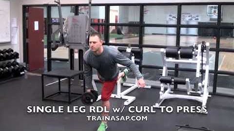 DB Single Leg RDL With Curl to Press.m4v