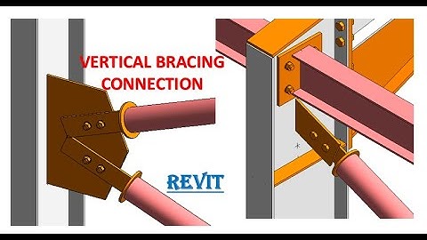 #12. Portal Frame Modelling and Detailing in Revit   VERTICAL BRACING CONNECTION