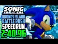 Old sonic frontiers ps5  kronos island battle rush speedrun in 24096