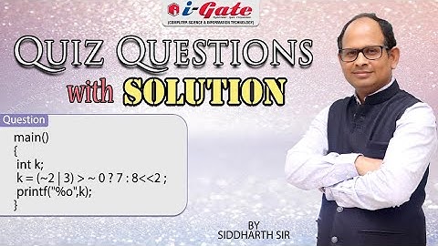 GATE 2023 | C Programming | Quiz Question with Solution | Siddharth Sir | iGate Bhilai