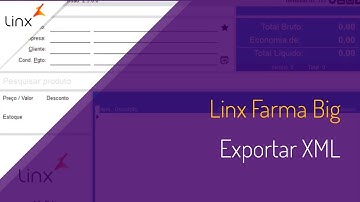 Linx Farma Big - Exportar XML
