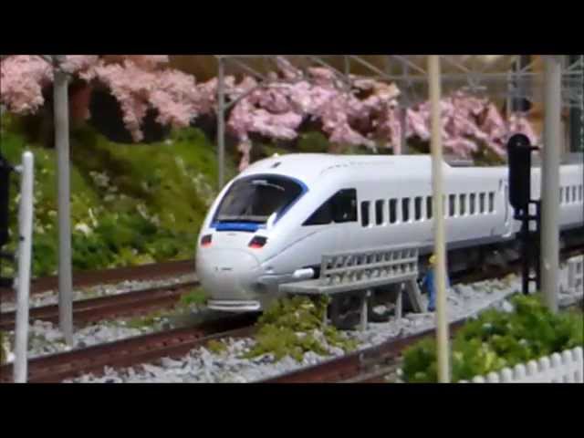 Nゲージ 885系 白いソニック 走行シーン集 - YouTube