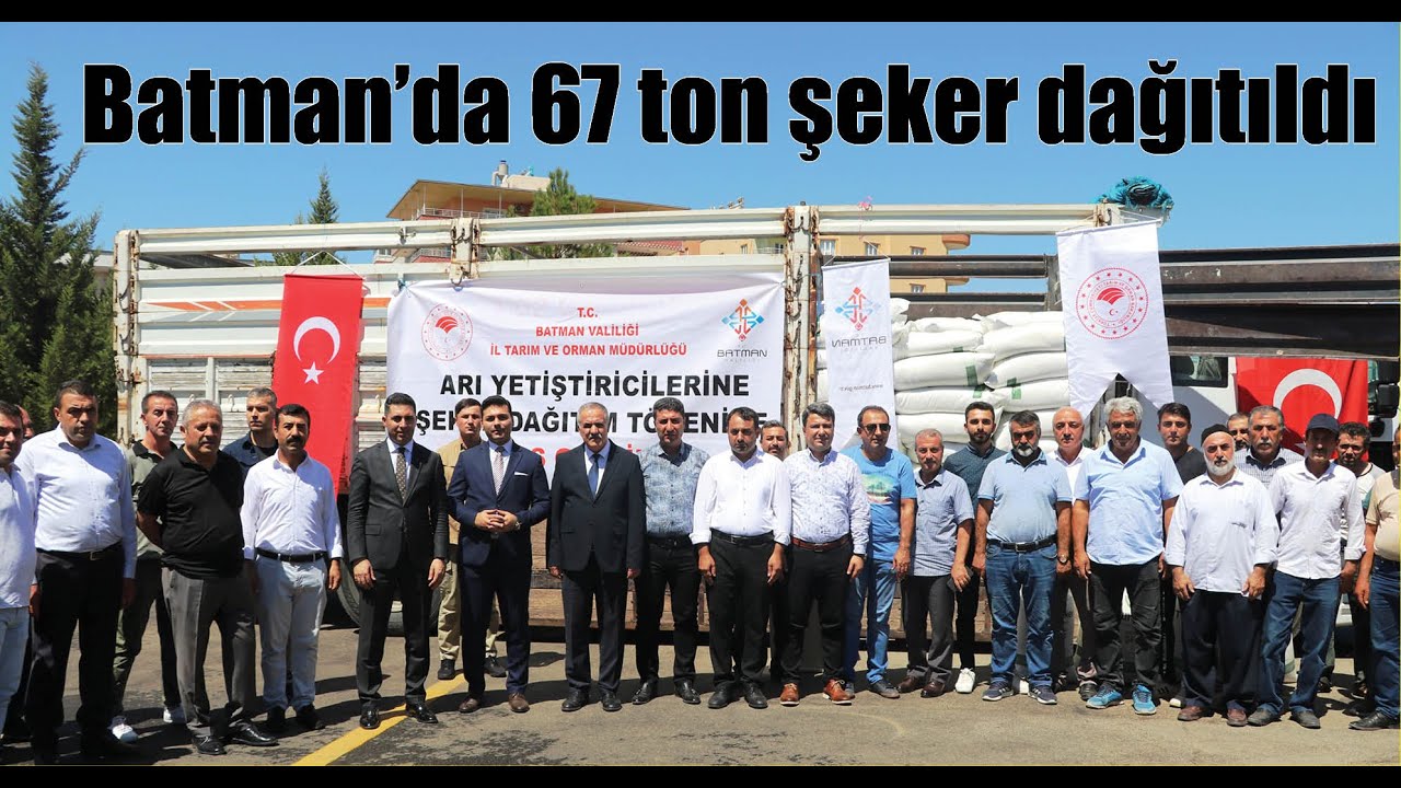 Batman&rsquo;da 67 ton şeker dağıtıldı