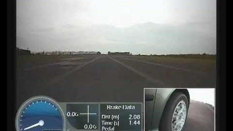 Brake Stop Testing with Video VBOX