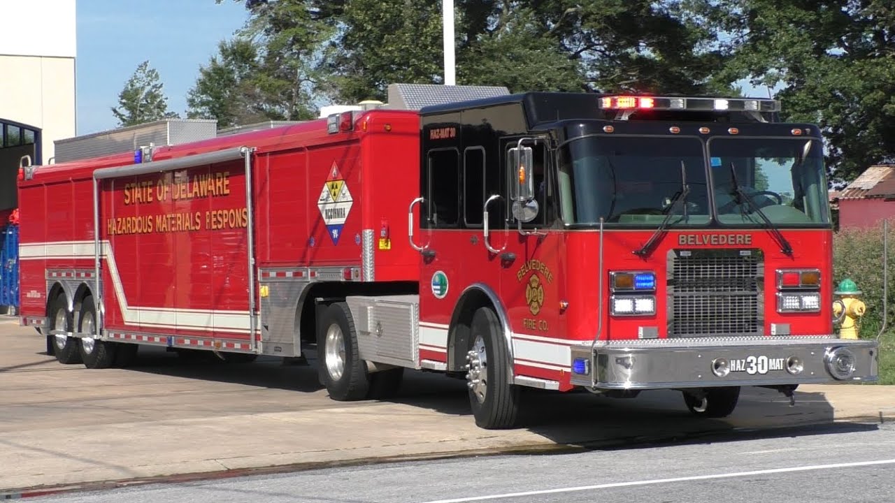 Belvedere Fire Company HAZMAT 30 Responding 7/17/19 YouTube