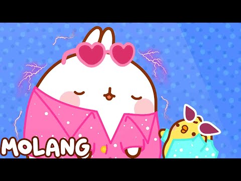 Piu Piu Meets Electric Molang ⚡ Kids Animation | HooplaKidz Tv