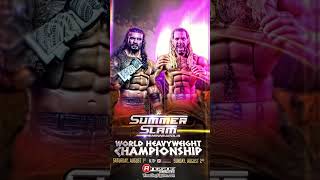 World Heavyweight Champion Roman Reigns defends the title against Seth Rollins TONIGHT at